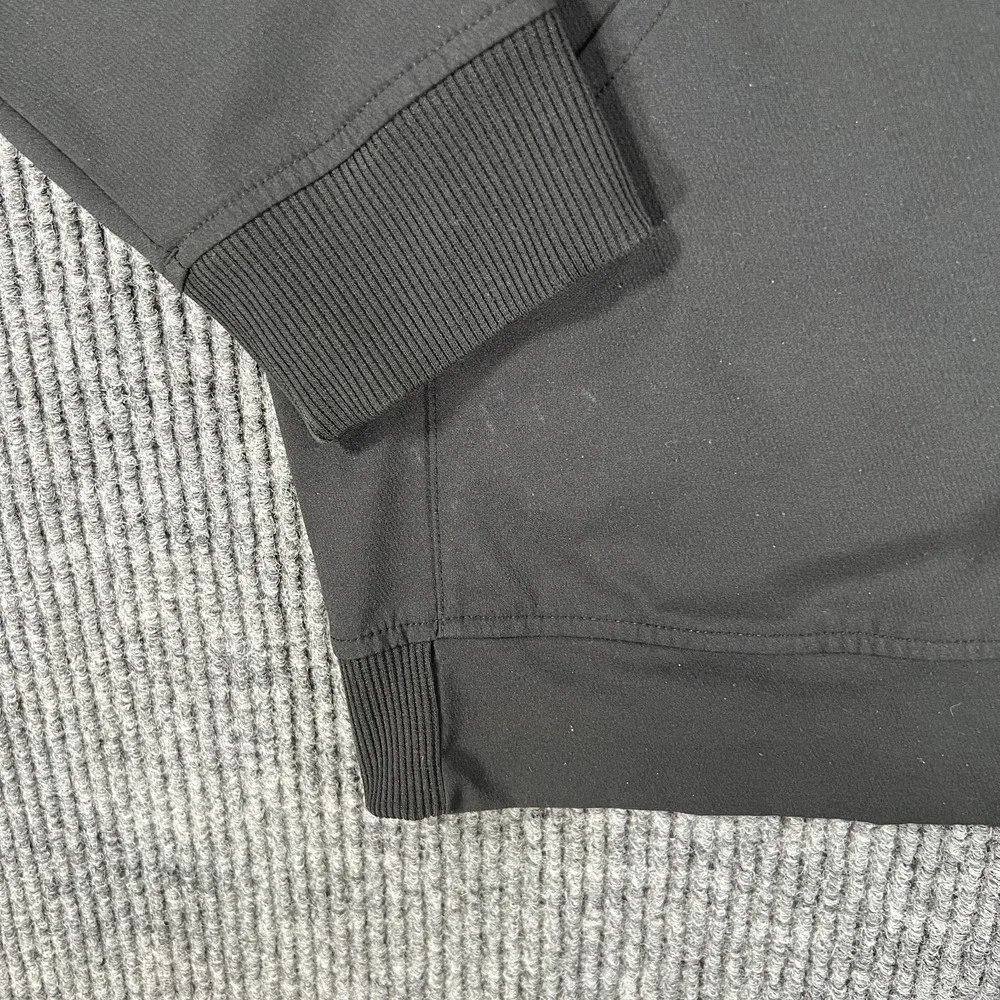 Adidas Jacket Mens Large Black Long Sleeve Full Zip Golf Outdoor Casual